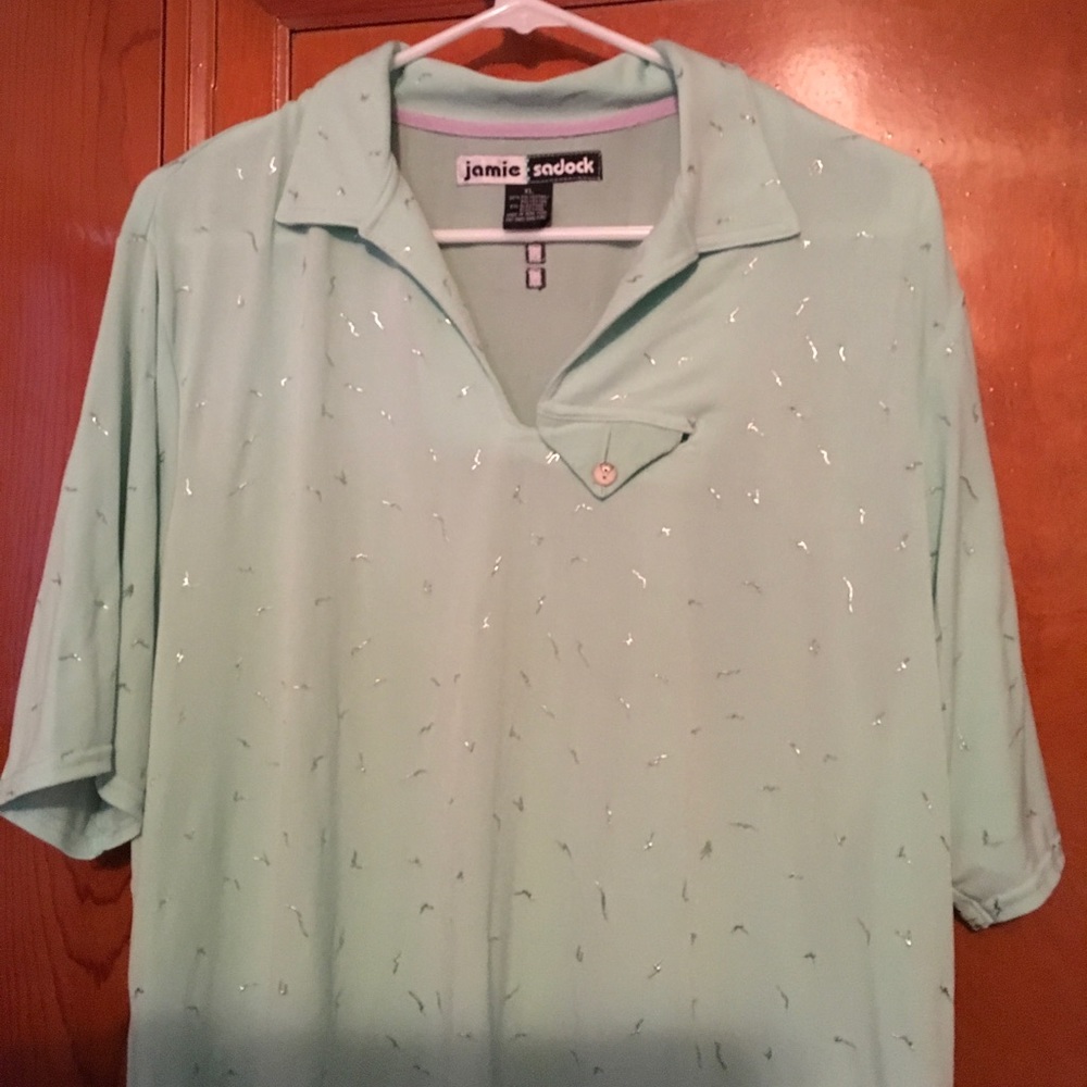Jamie Sadock Aqua Golf Shirt